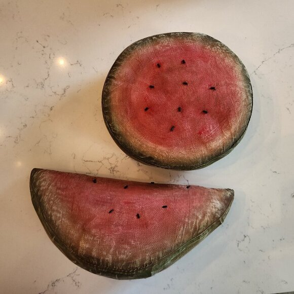 J Schneeman Primitive Watermelon Signed Folk Art, 1996 - Picture 1 of 4